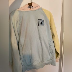 Pastel Color Block Teddy Fresh Sweatshirt Hoodie
